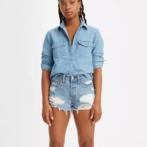 NWT Levi’s 501 High Rise Denim Shorts